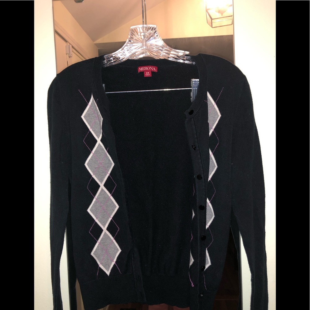 Argyle cardigan